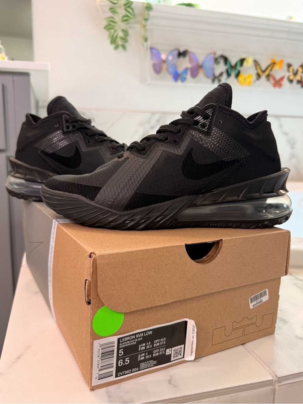 Nike LeBron 18 Low 'Zero Dark 23' size 5 men’s or 6.5 women’s